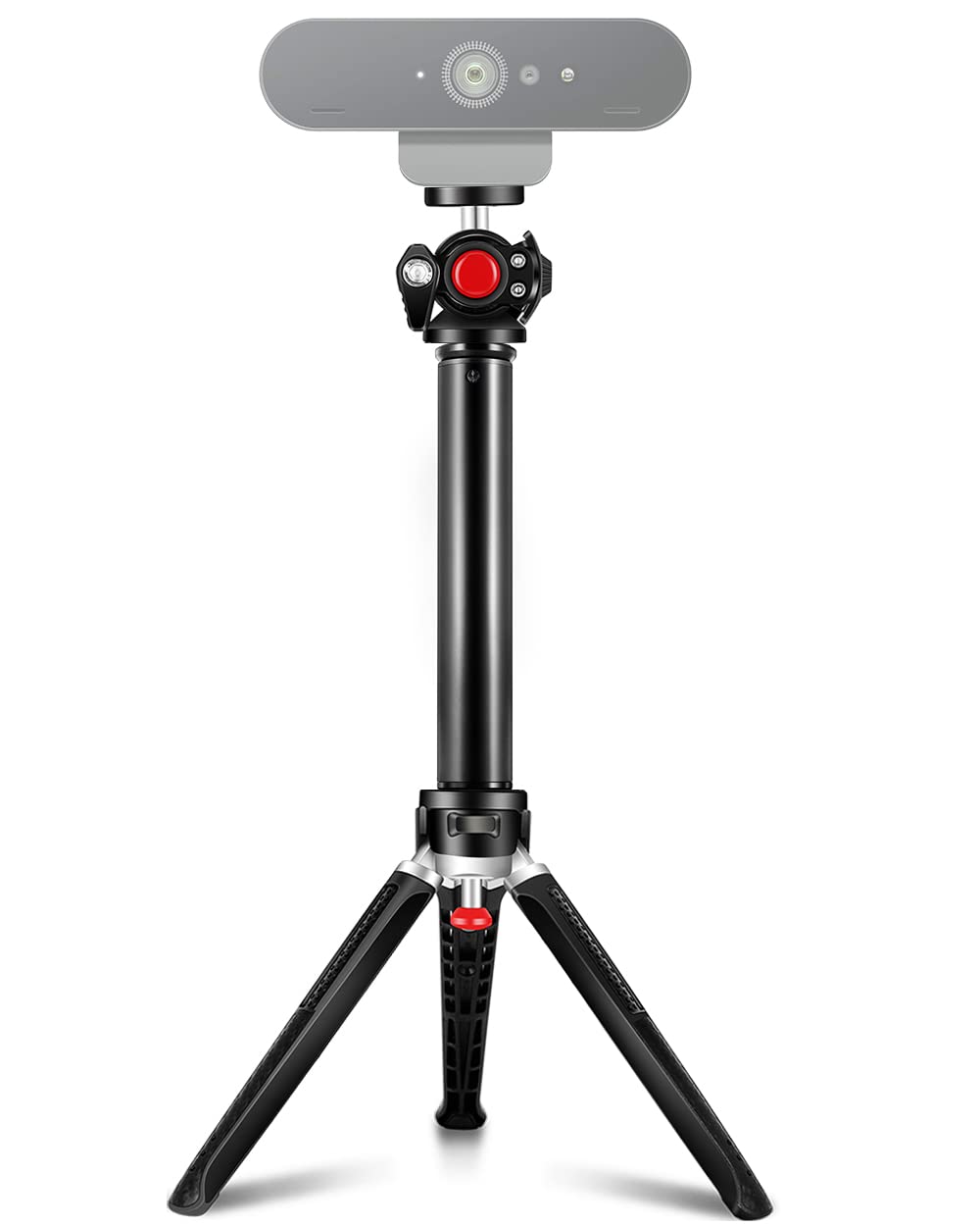 Etour Adjustable Webcam Desk Mount Stand | Desktop Tripod | Foldable And Collapsible Stand For Lights & Webcams And Phone | Comp